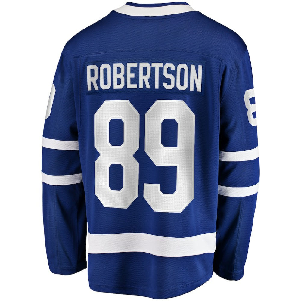 NHL Blue Nicholas Robertson Toronto Maple Leafs Fanatics Home Premier Breakaway Player Jersey