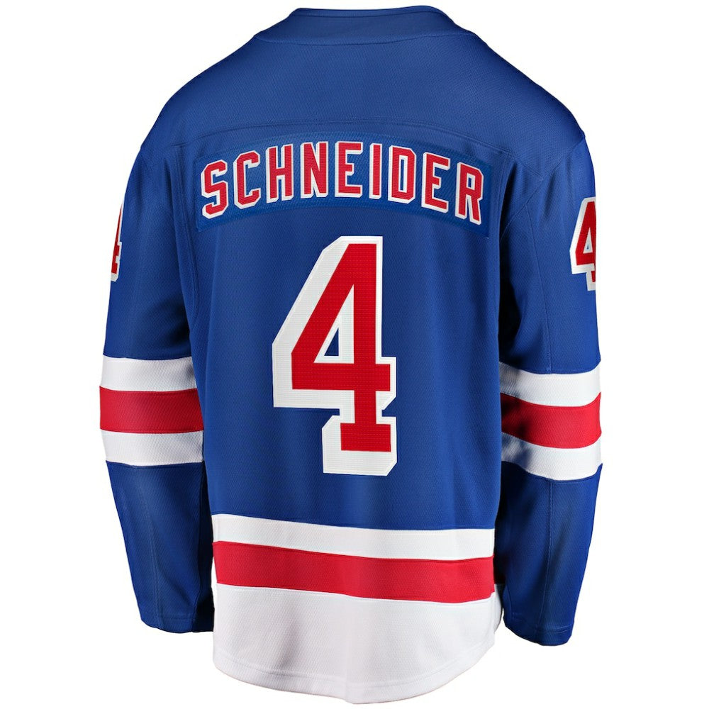 NHL Blue Braden Schneider New York Rangers Fanatics Home Premier Breakaway Player Jersey