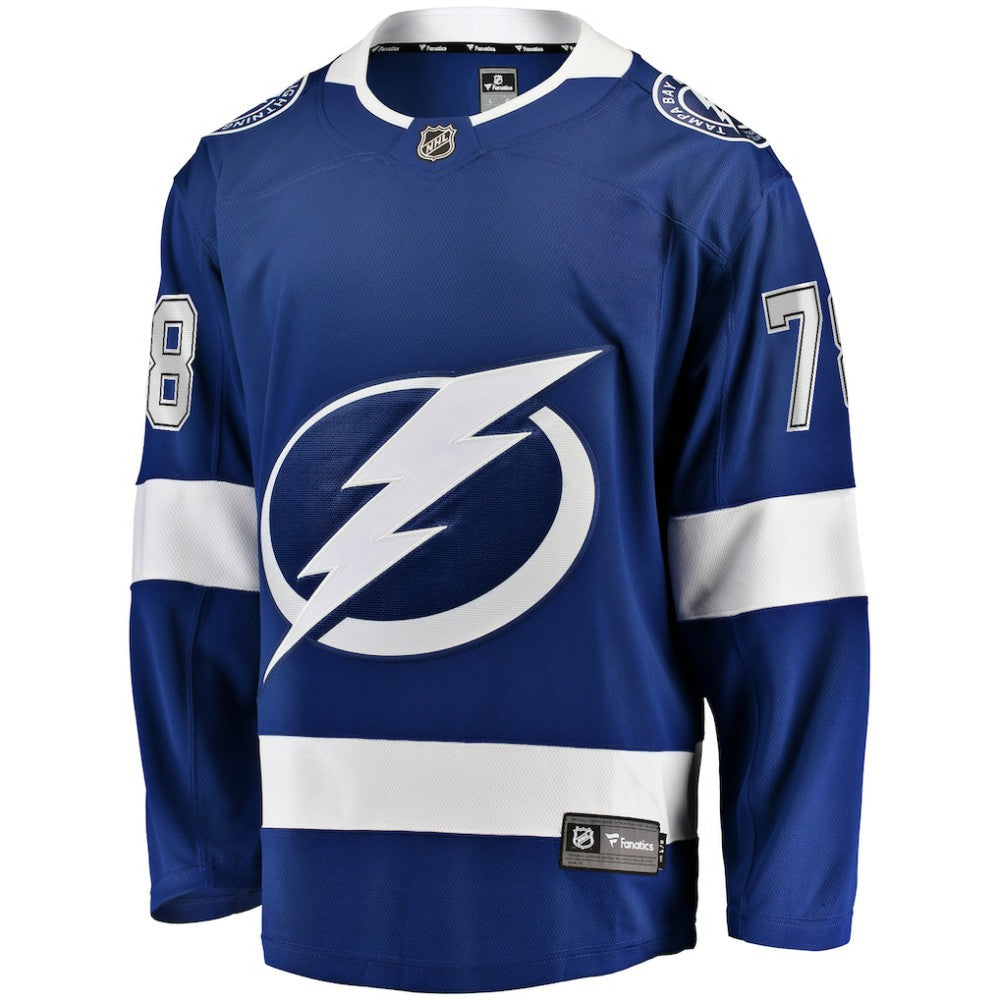 NHL Blue Emil Lilleberg Tampa Bay Lightning Fanatics Home Premier Breakaway Player Jersey