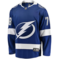 NHL Blue Emil Lilleberg Tampa Bay Lightning Fanatics Home Premier Breakaway Player Jersey
