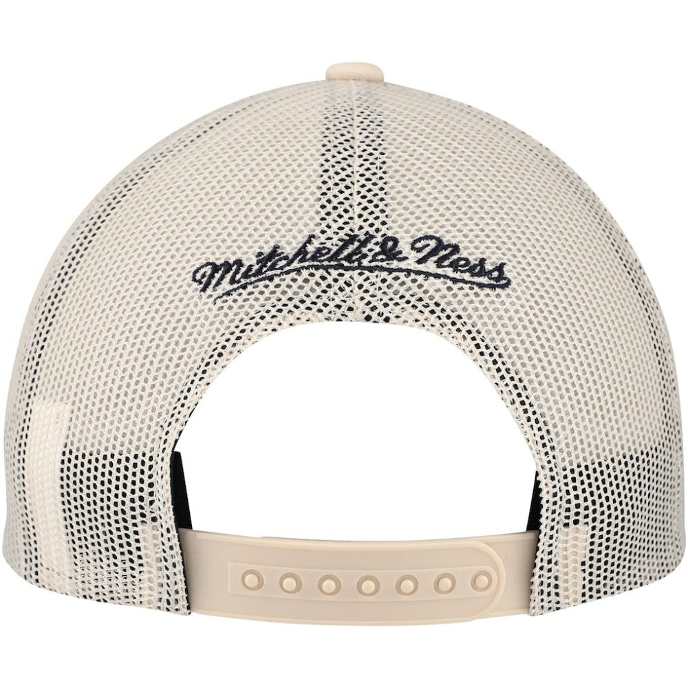 NHL Cream Seattle Kraken Mitchell & Ness Foam Front Trucker Adjustable Hat