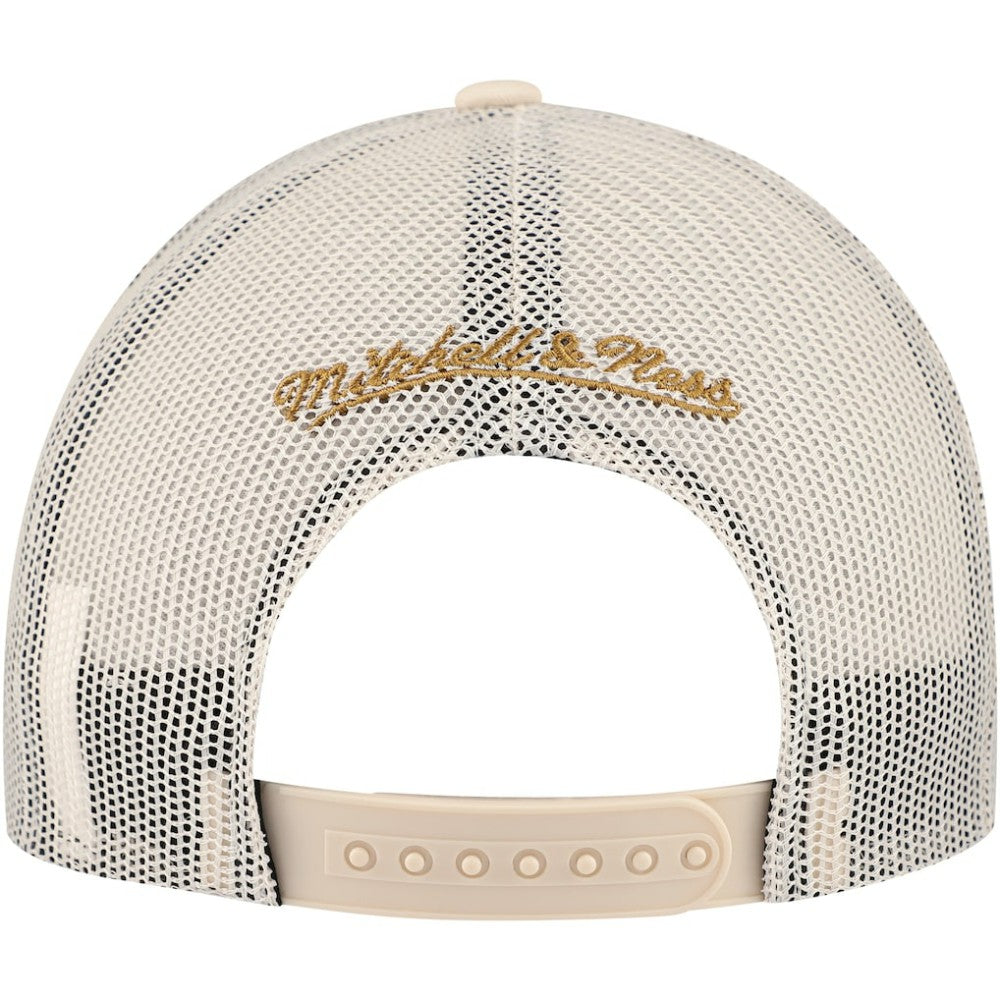 NHL Cream Vegas Golden Knights Mitchell & Ness Foam Front Trucker Adjustable Hat