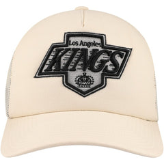 NHL Cream Los Angeles Kings Mitchell & Ness Foam Front Trucker Adjustable Hat