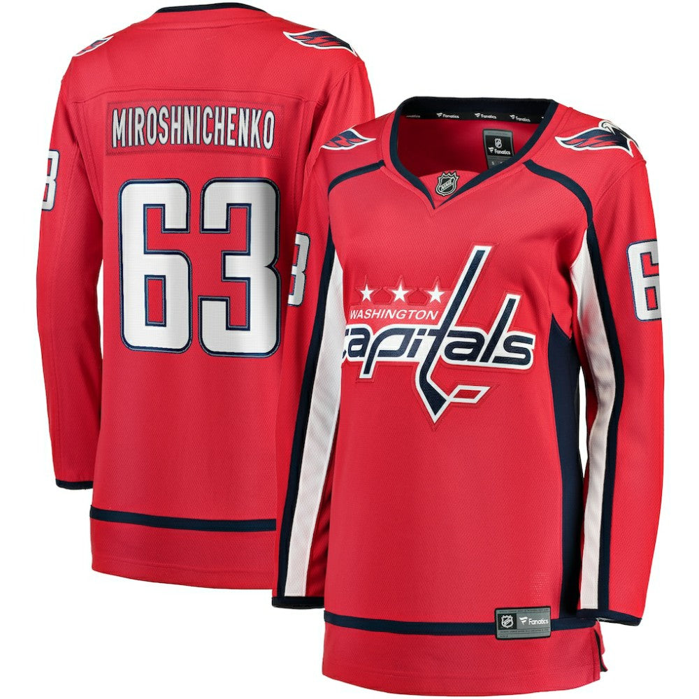NHL Red Ivan Miroshnichenko Washington Capitals Fanatics Women's Breakaway Jersey