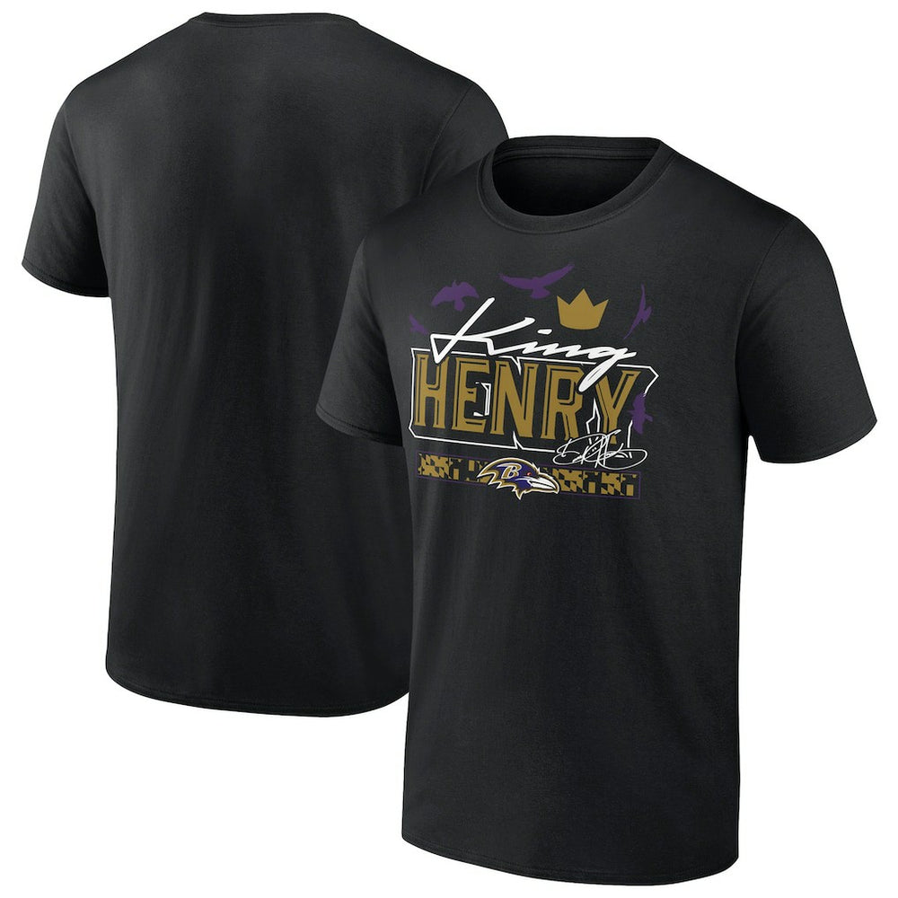 Derrick Henry  King Henry's Crown T-Shirt - Baltimore Ravens