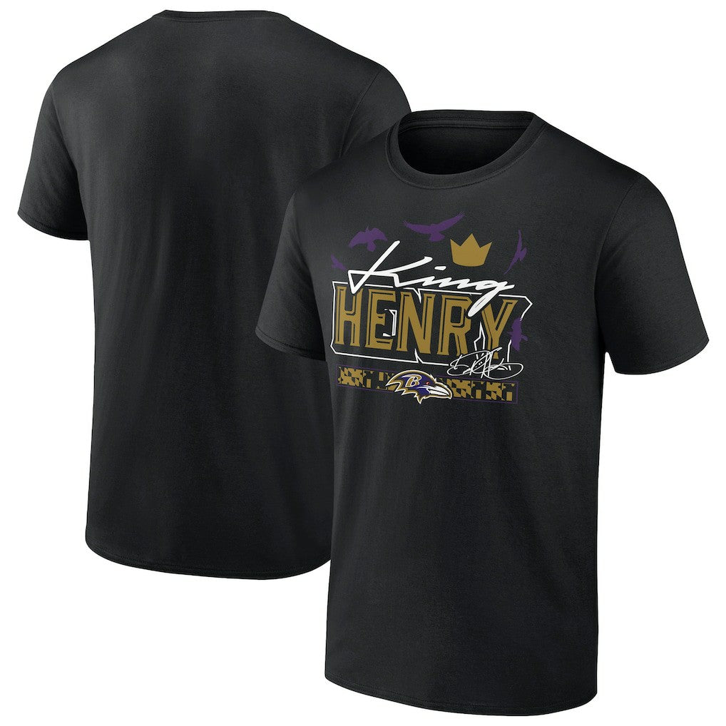 Derrick Henry  King Henry's Crown T-Shirt - Baltimore Ravens