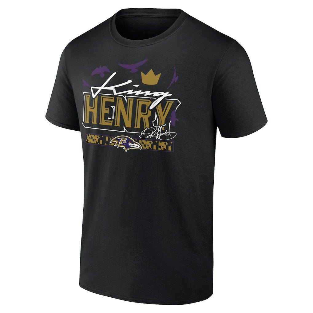 Derrick Henry  King Henry's Crown T-Shirt - Baltimore Ravens