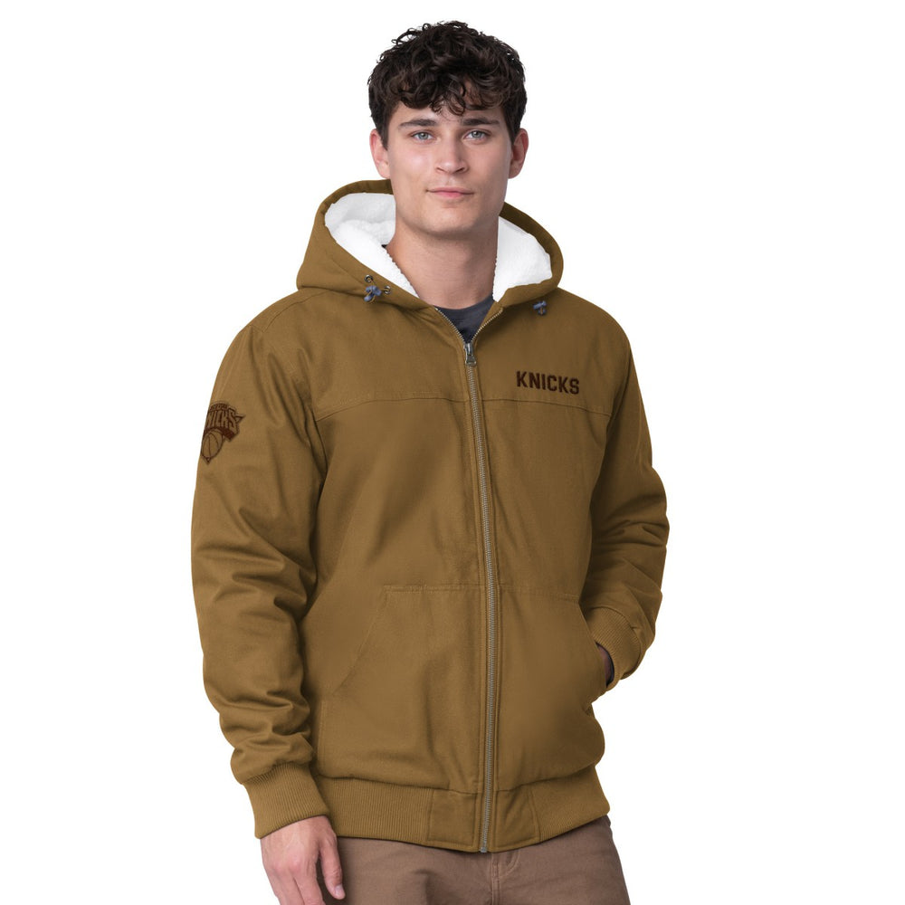 NBA New York Knicks G-III Sports by Carl Banks Build Up Heavy Duck Canvas Full-Zip Hoodie