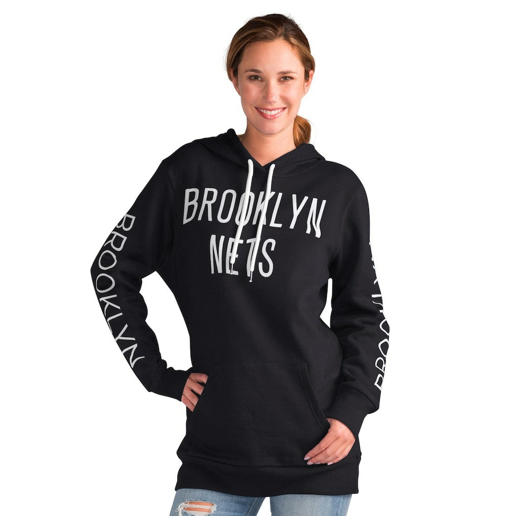 NBA Brooklyn Nets G-III 4Her by Carl Banks Women's Base Coach Pullover Hoodie
