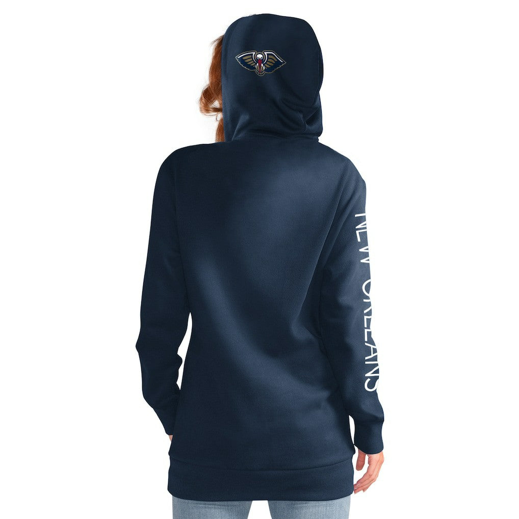 NBA New Orleans Pelicans G-III 4Her by Carl Banks Women's Base Coach Pullover Hoodie