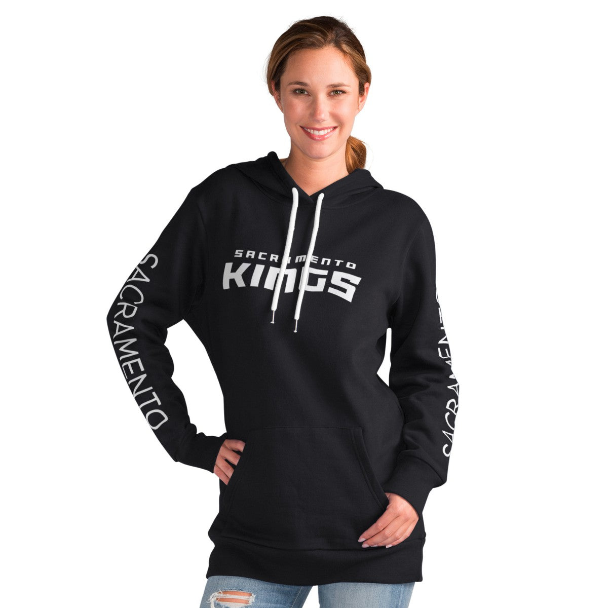 NBA Sacramento Kings G-III 4Her by Carl Banks Women's Base Coach Pullover Hoodie