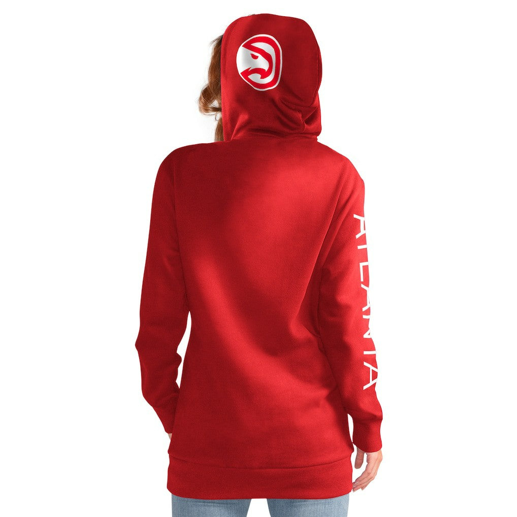 NBA Atlanta Hawks G-III 4Her by Carl Banks Women's Base Coach Pullover Hoodie