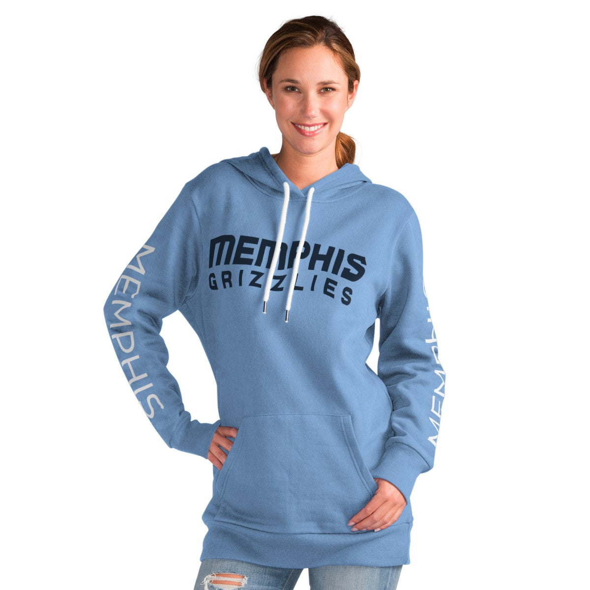 NBA Memphis Grizzlies G-III 4Her by Carl Banks Women's Base Coach Pullover Hoodie