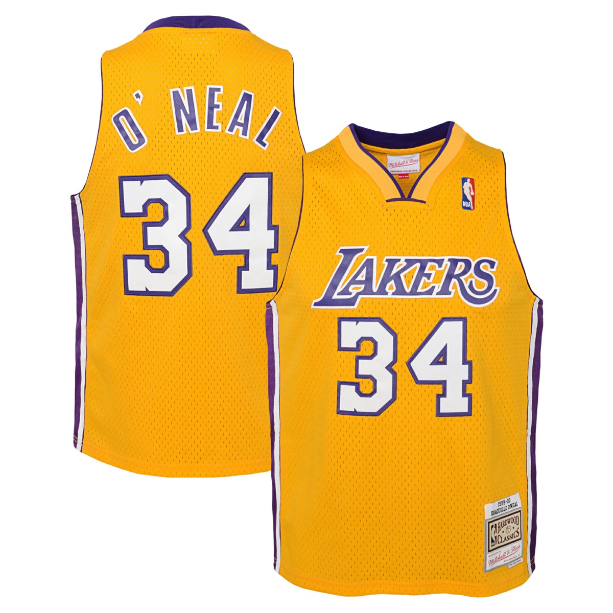 NBA Shaquille O'Neal Los Angeles Lakers Youth 1999/00 Hardwood Classics Swingman Jersey