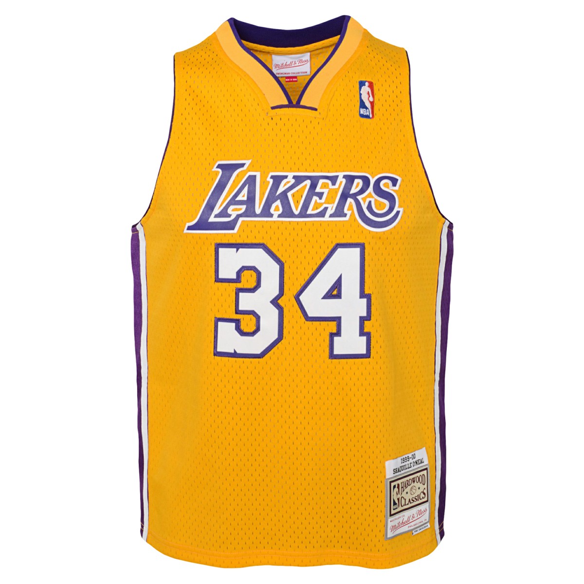 NBA Shaquille O'Neal Los Angeles Lakers Youth 1999/00 Hardwood Classics Swingman Jersey