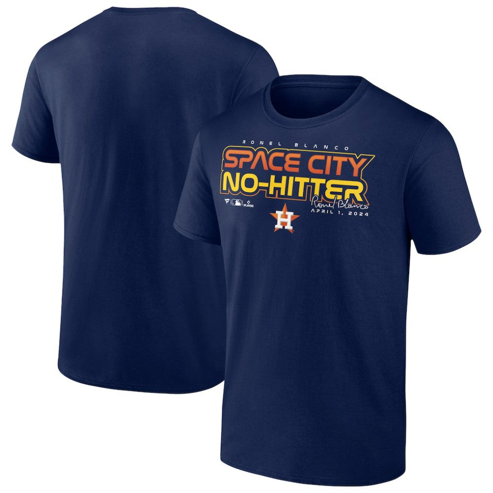 MLB Ronel Blanco Houston Astros  Space City No-Hitter T-Shirt – Navy