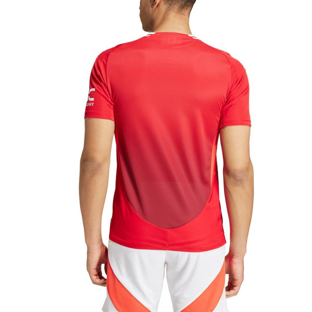 Manchester United 2024/25 Home Patch Jersey - Adidas Red