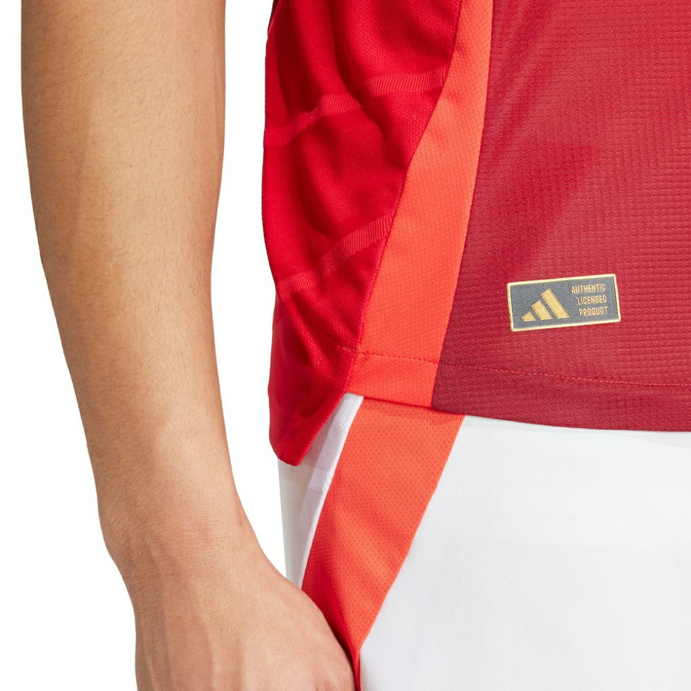 Manchester United 2024/25 Home Patch Jersey - Adidas Red