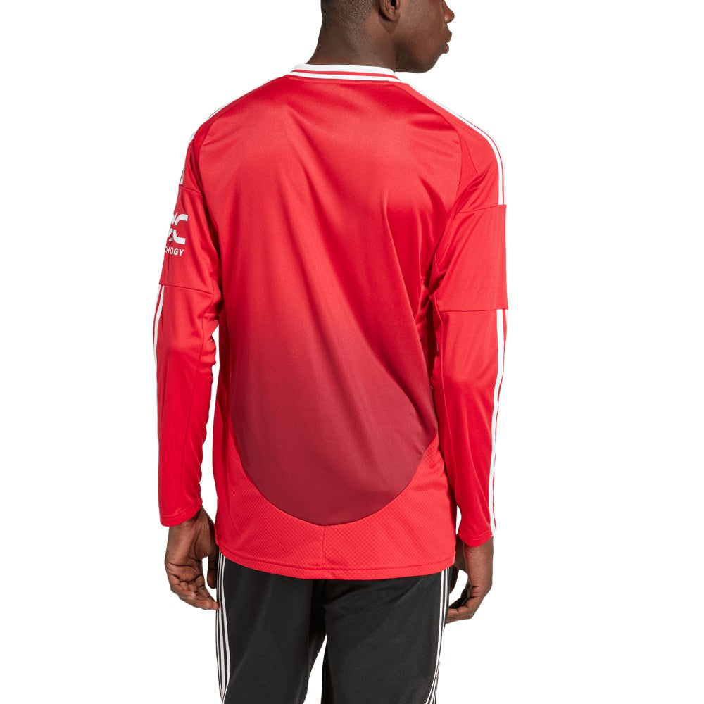 Manchester United 2024/25 Home Long Sleeve Replica Jersey - Adidas Red