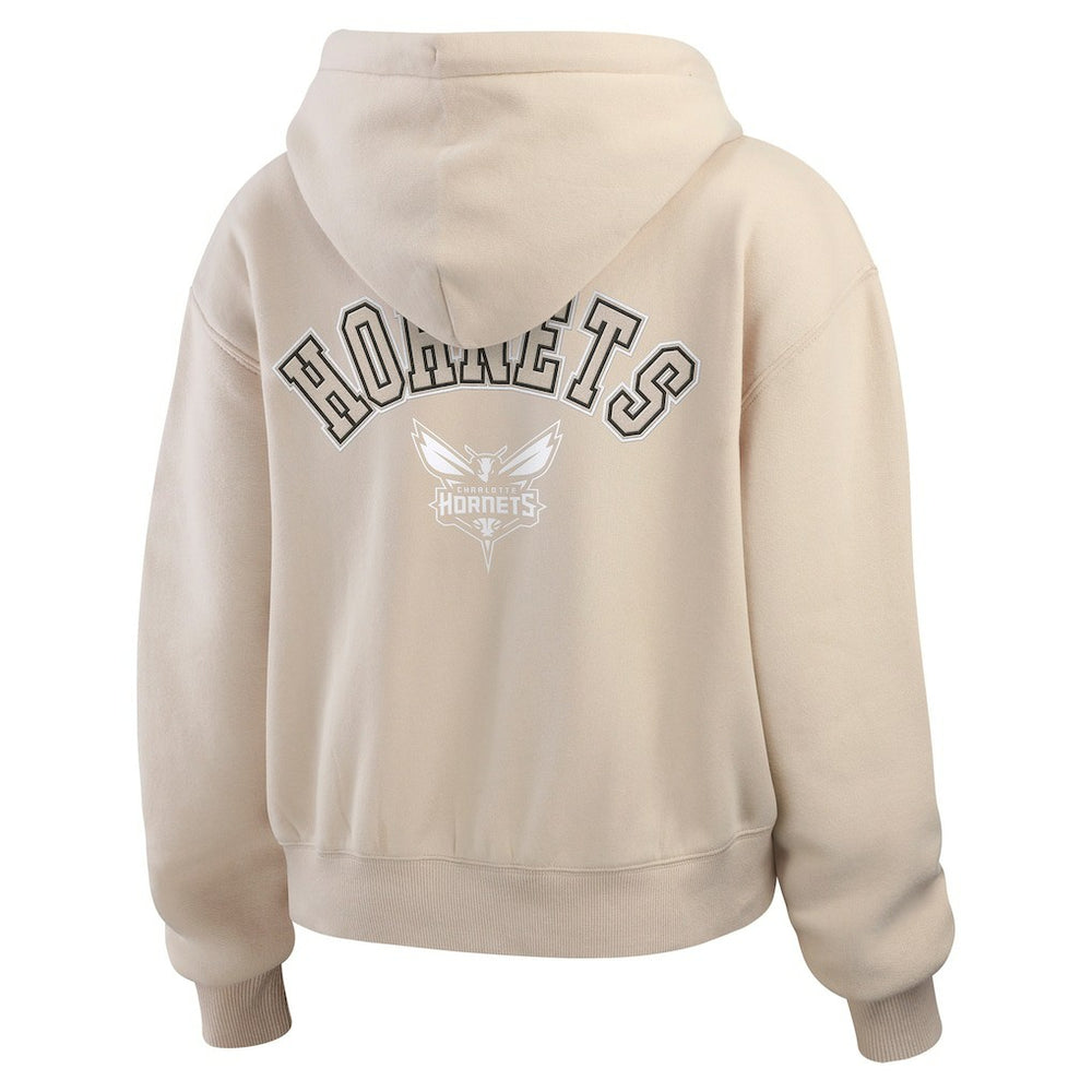 NBA Charlotte Hornets WEAR by Erin Andrews Women's Tonal Felt Patch Full-Zip Hoodie