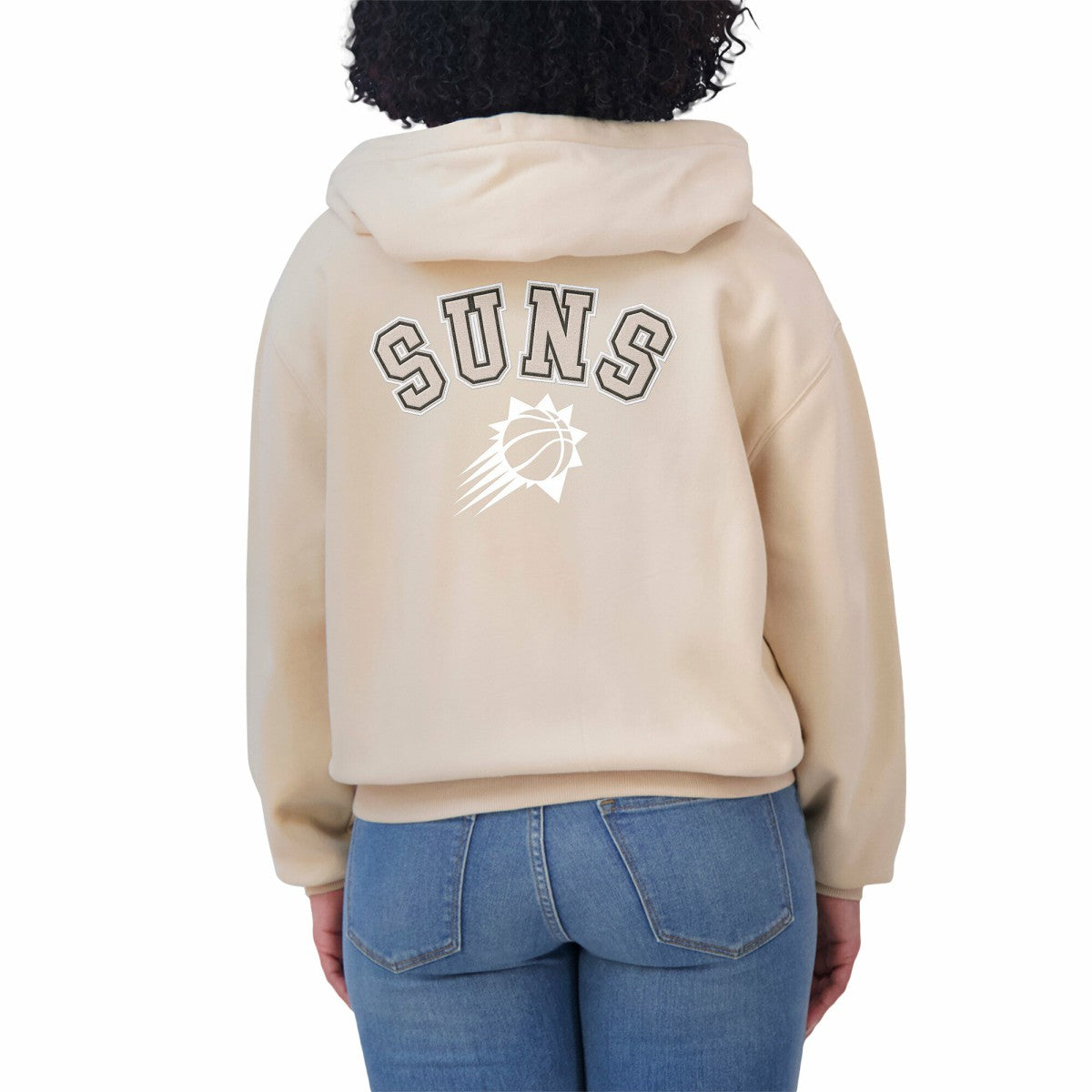 NBA Phoenix Suns WEAR by Erin Andrews Women's Plus Size Tonal Felt Patch Full-Zip Hoodie