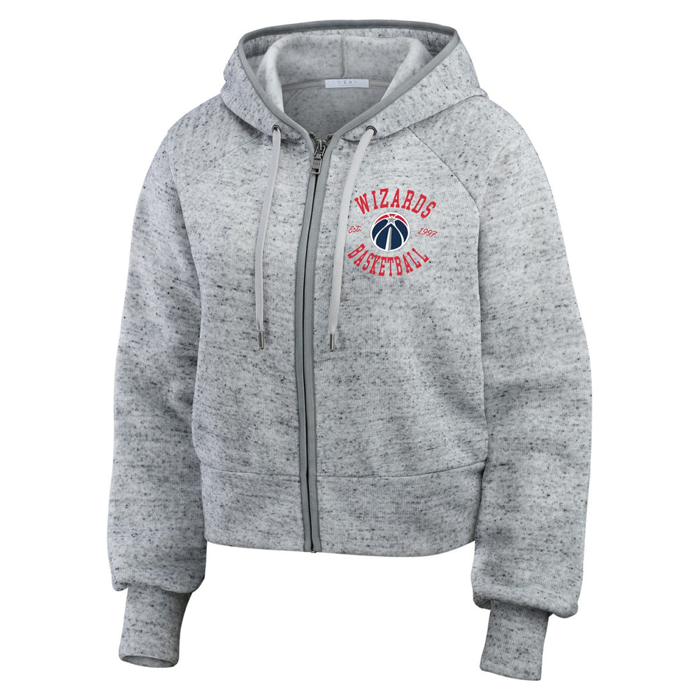 NBA Washington Wizards WEAR by Erin Andrews Women's Speckled Radiator Full-Zip Hoodie