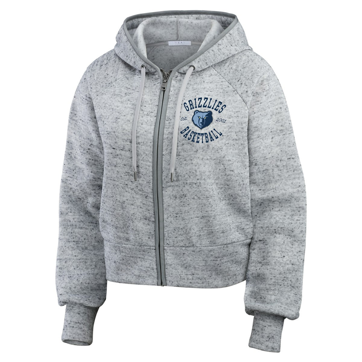 NBA Memphis Grizzlies WEAR by Erin Andrews Women's Speckled Radiator Full-Zip Hoodie