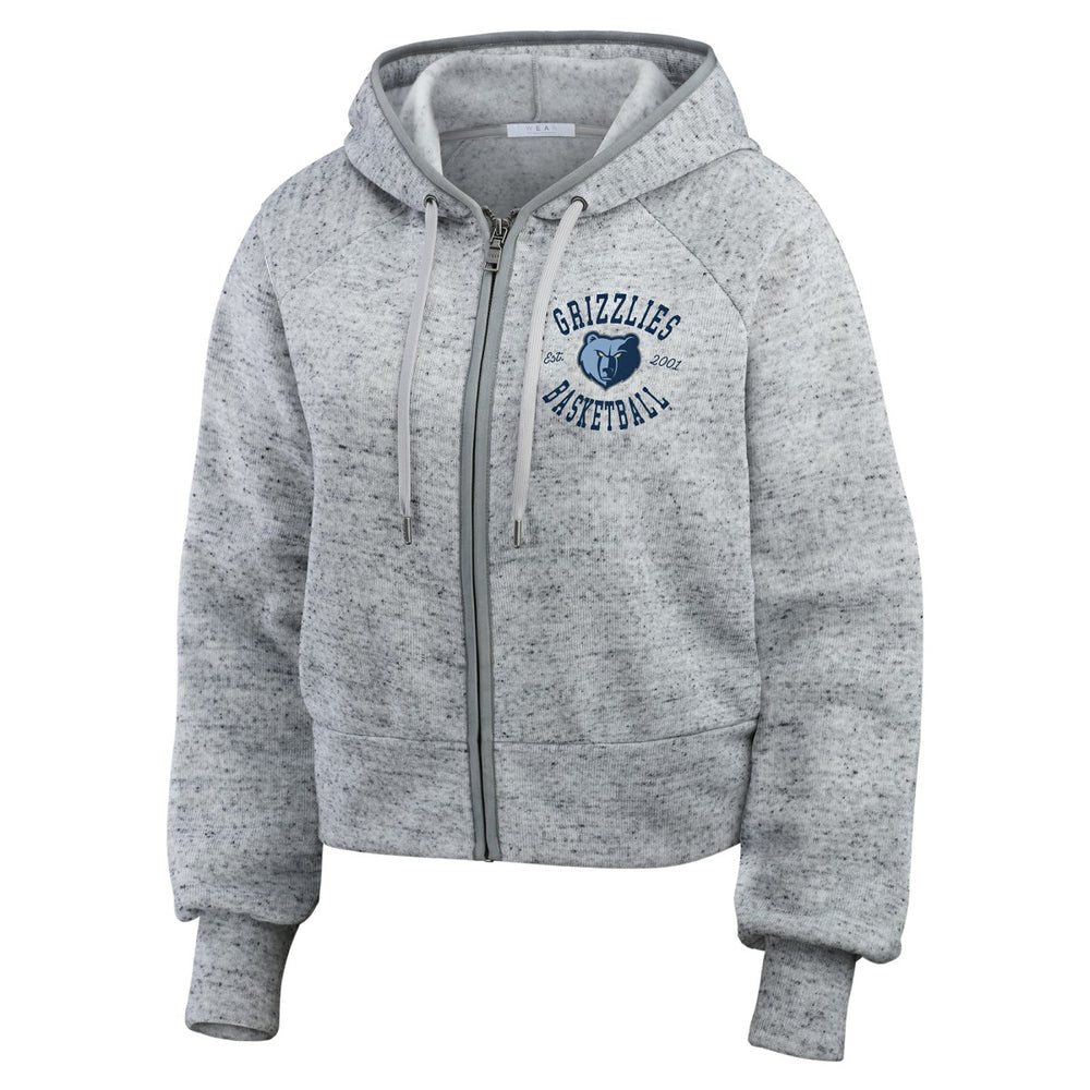 NBA Memphis Grizzlies WEAR by Erin Andrews Women's Speckled Radiator Full-Zip Hoodie