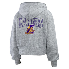 NBA Los Angeles Lakers WEAR by Erin Andrews Women's Speckled Radiator Full-Zip Hoodie