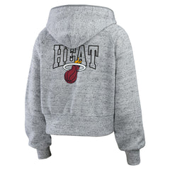 NBA Miami Heat WEAR by Erin Andrews Women's Speckled Radiator Full-Zip Hoodie