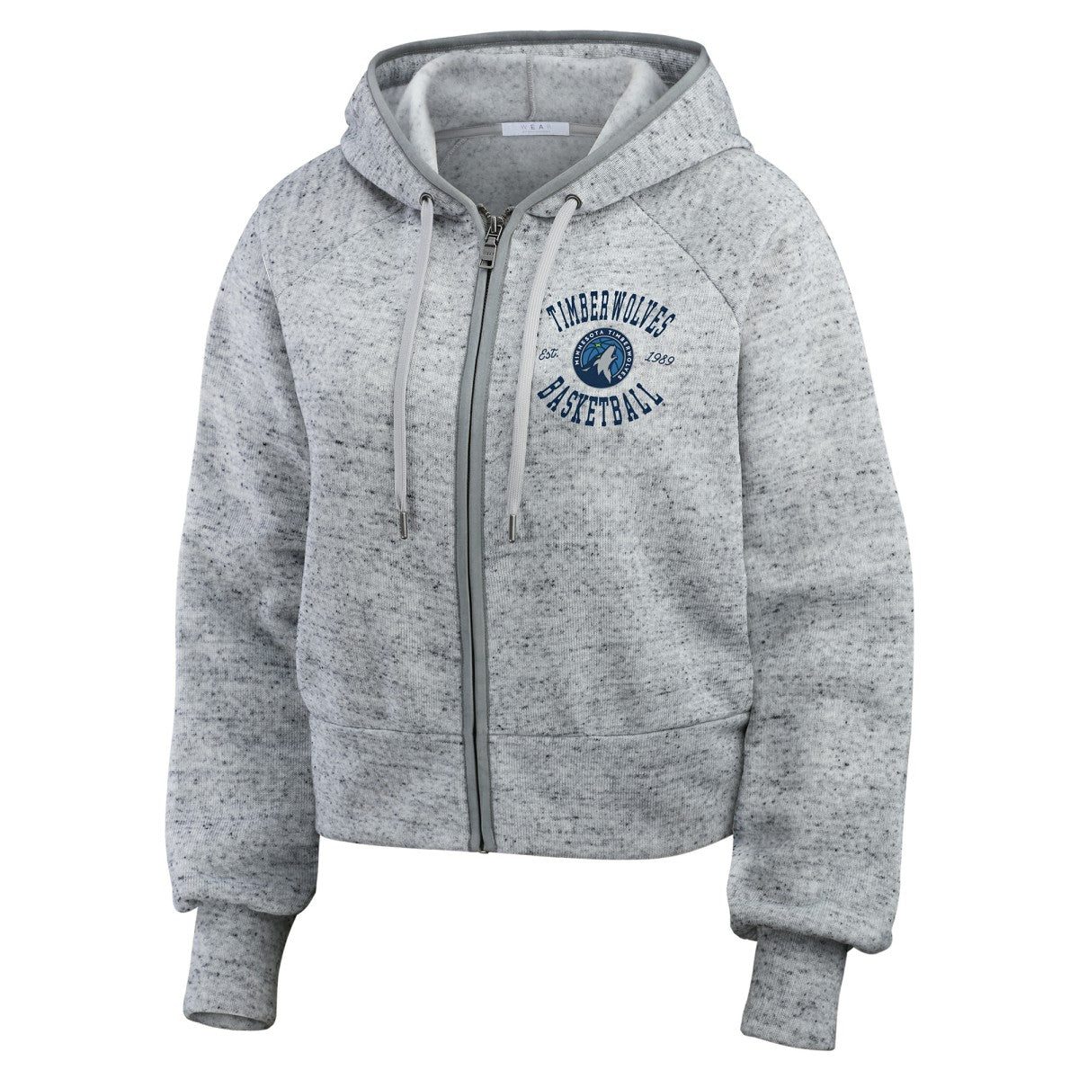 NBA Minnesota Timberwolves WEAR by Erin Andrews Women's Speckled Radiator Full-Zip Hoodie