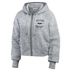 NBA New Orleans Pelicans WEAR by Erin Andrews Women's Speckled Radiator Full-Zip Hoodie