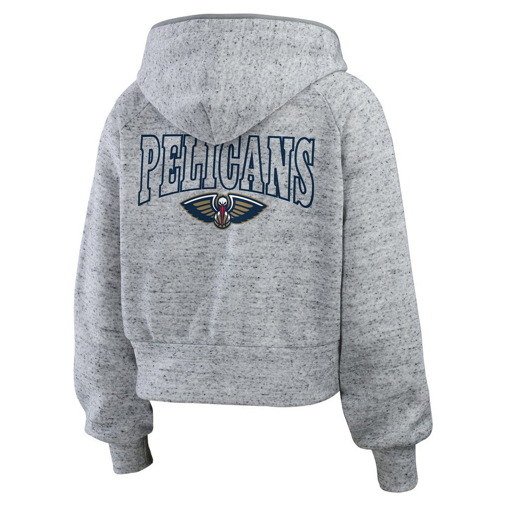 NBA New Orleans Pelicans WEAR by Erin Andrews Women's Speckled Radiator Full-Zip Hoodie