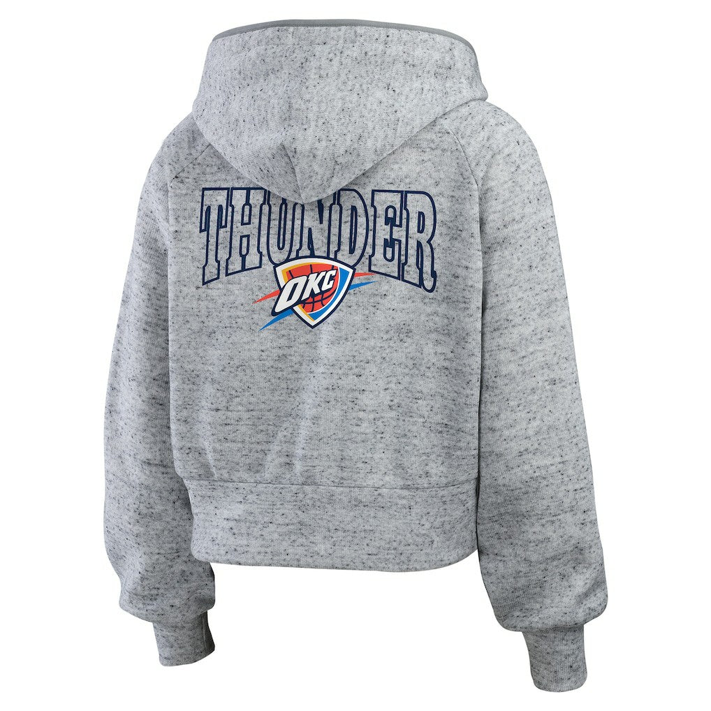 NBA Oklahoma City Thunder WEAR by Erin Andrews Women's Speckled Radiator Full-Zip Hoodie