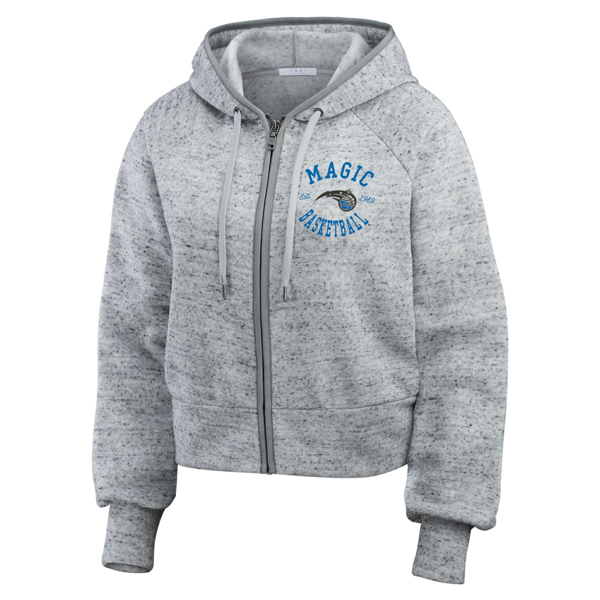 NBA Orlando Magic WEAR by Erin Andrews Women's Speckled Radiator Full-Zip Hoodie