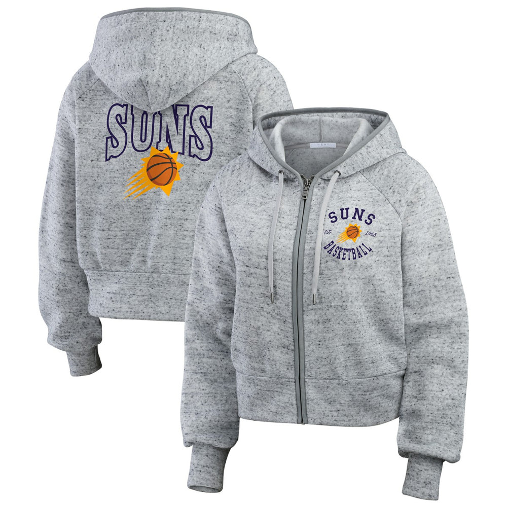 NBA Phoenix Suns WEAR by Erin Andrews Women's Speckled Radiator Full-Zip Hoodie