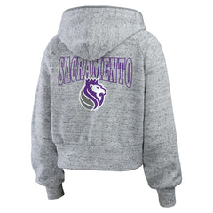 NBA Sacramento Kings WEAR by Erin Andrews Women's Speckled Radiator Full-Zip Hoodie