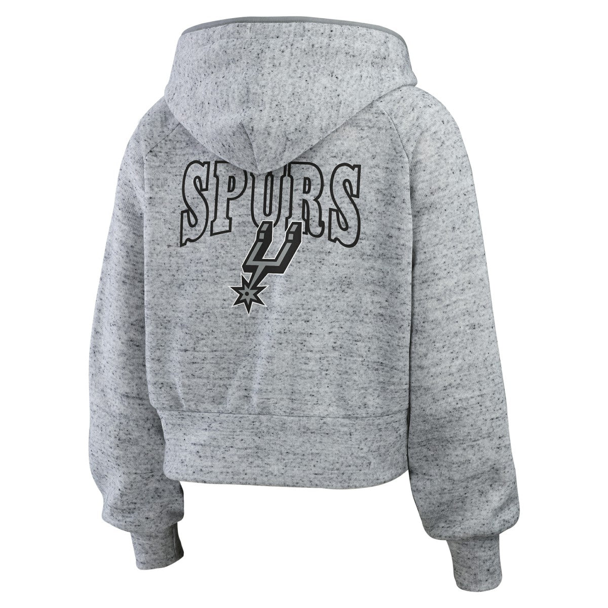 NBA San Antonio Spurs WEAR by Erin Andrews Women's Speckled Radiator Full-Zip Hoodie