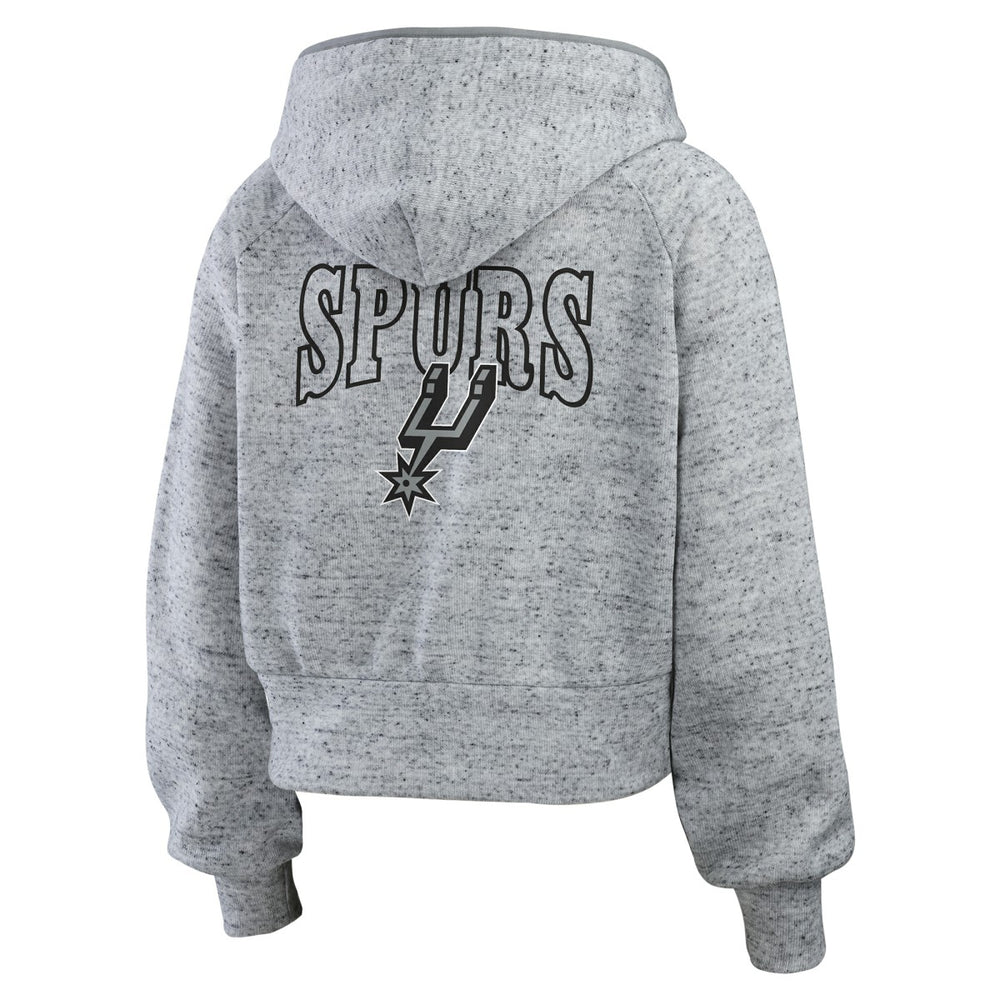 NBA San Antonio Spurs WEAR by Erin Andrews Women's Speckled Radiator Full-Zip Hoodie