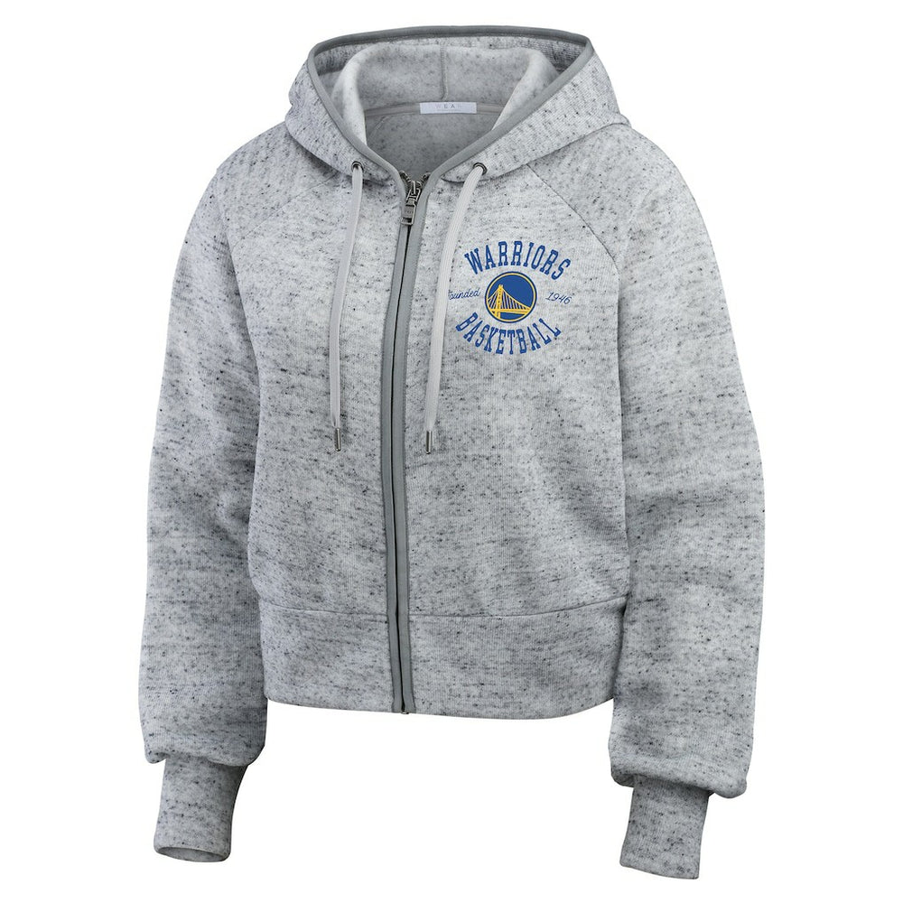 NBA Golden State Warriors WEAR by Erin Andrews Women's Speckled Radiator Full-Zip Hoodie sale