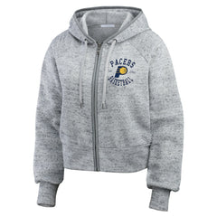 NBA Indiana Pacers WEAR by Erin Andrews Women's Speckled Radiator Full-Zip Hoodie