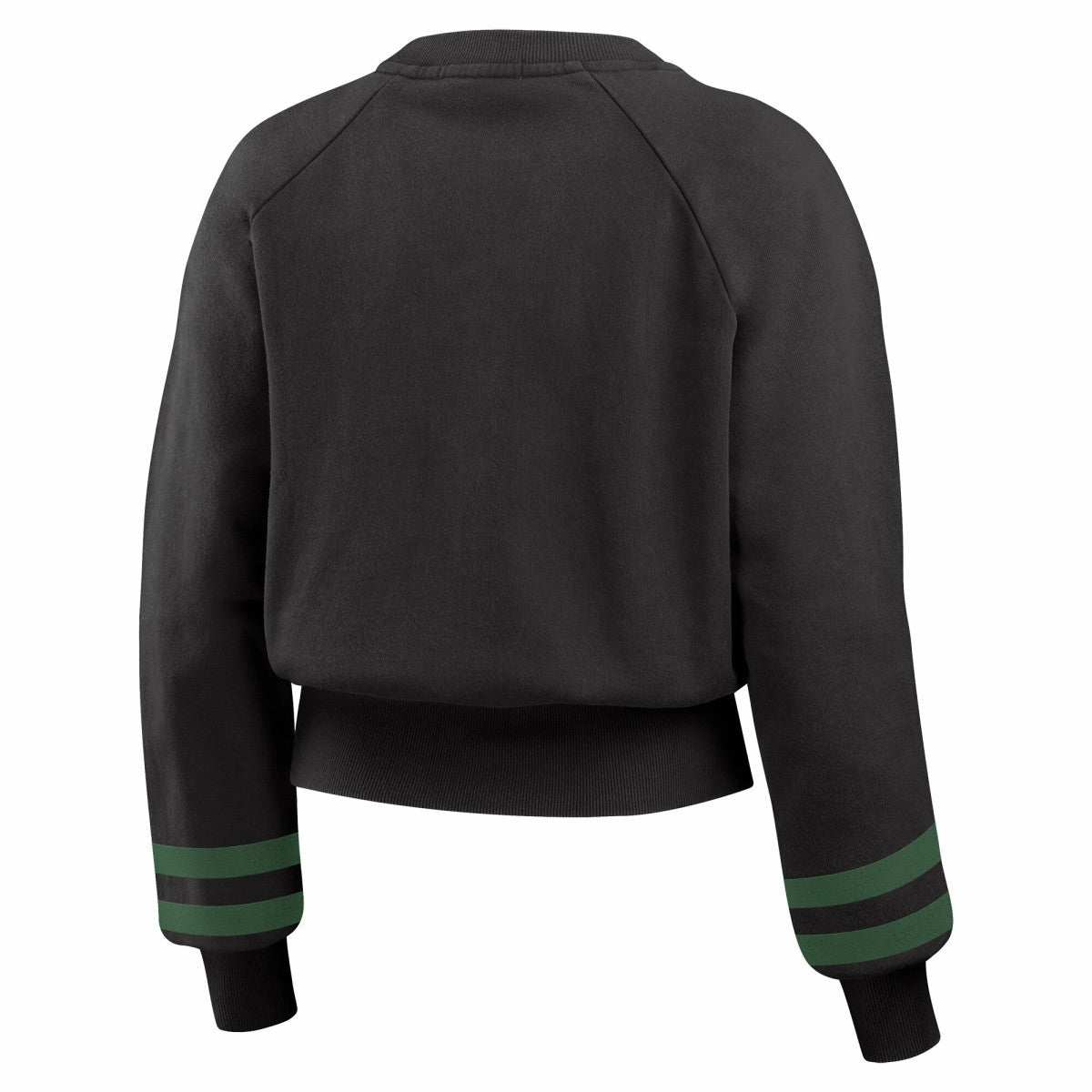 NBA Milwaukee Bucks WEAR by Erin Andrews Women's Vintage Raglan Cropped Pullover Sweatshirt