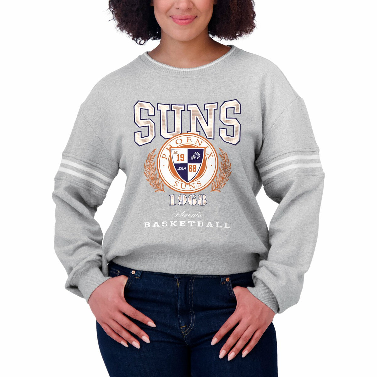 NBA Phoenix Suns WEAR by Erin Andrews Women's French Terry Pullover Sweatshirt