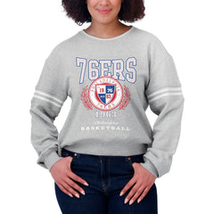 NBA Philadelphia 76ers WEAR by Erin Andrews Women's French Terry Pullover Sweatshirt