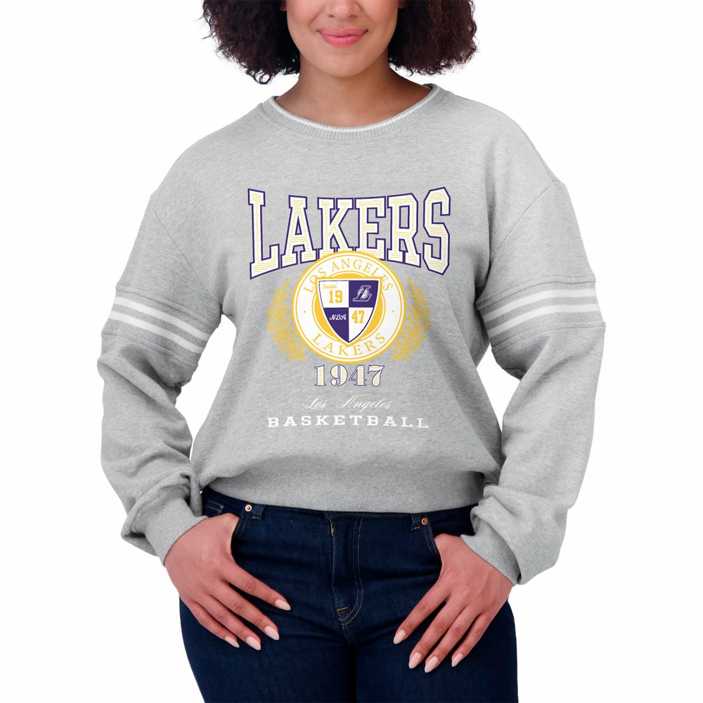 NBA Los Angeles Lakers WEAR by Erin Andrews Women's French Terry Pullover Sweatshirt