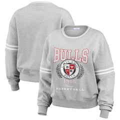 NBA Chicago Bulls WEAR by Erin Andrews Women's French Terry Pullover Sweatshirt