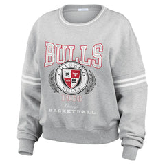 NBA Chicago Bulls WEAR by Erin Andrews Women's French Terry Pullover Sweatshirt