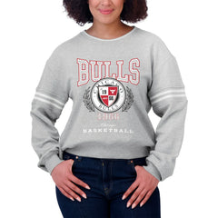NBA Chicago Bulls WEAR by Erin Andrews Women's French Terry Pullover Sweatshirt