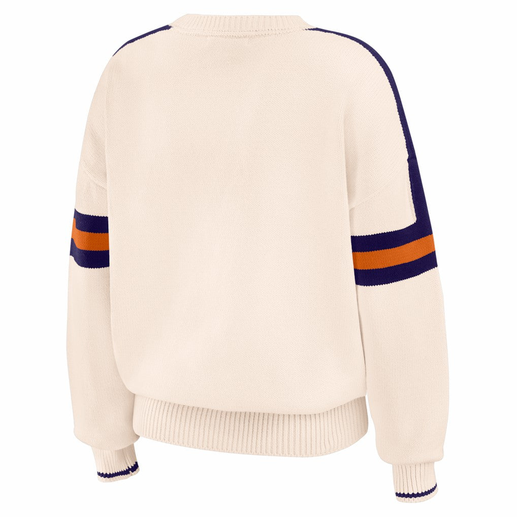 NBA Phoenix Suns WEAR by Erin Andrews Women's Stripe Pullover Sweater
