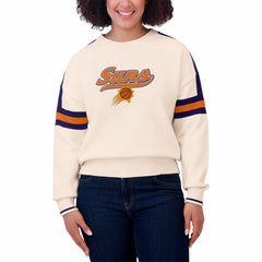 NBA Phoenix Suns WEAR by Erin Andrews Women's Stripe Pullover Sweater
